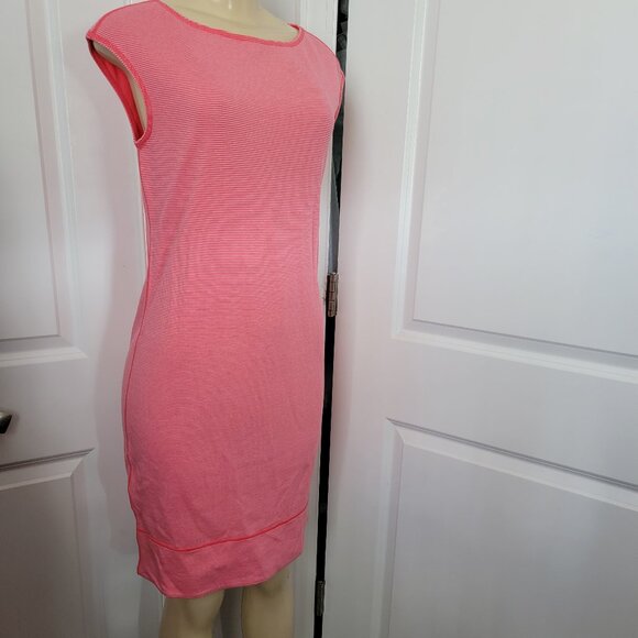 Tommy Bahama Lighthouse Reversible Wide Scoop Neck Dress w Horizontal Pinstripes - Picture 4 of 15